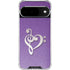 Purple Glitter Musical Heart Google Pixel 10 Clear Case